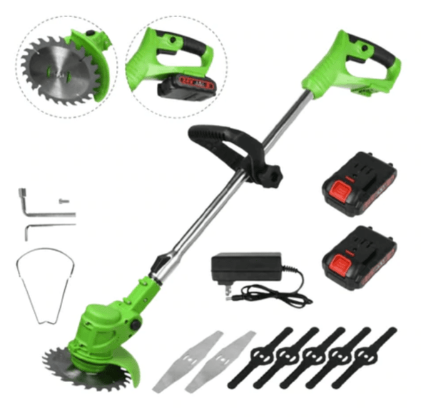 Cordless Weed Eater, Grass Trimmer, Powerful 24V Electric Brush Cutter - Aroflit