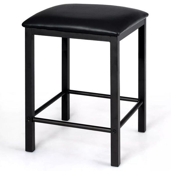 Counter Height Dining For 2, Modern Design with Faux Marble Tabletop - Aroflit