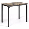 Counter Height Dining For 2, Modern Design with Faux Marble Tabletop - Aroflit