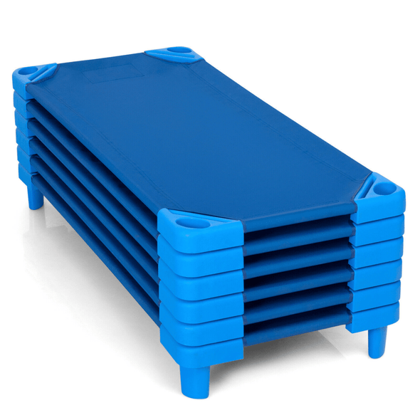 Cozy Preschool Toddler Nap Cot Bed 6 Pack for Daycare & Home Use - Aroflit