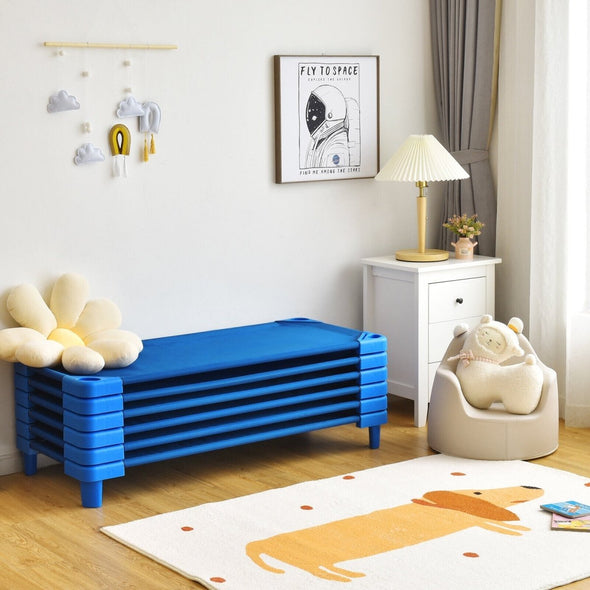 Cozy Preschool Toddler Nap Cot Bed 6 Pack for Daycare & Home Use - Aroflit