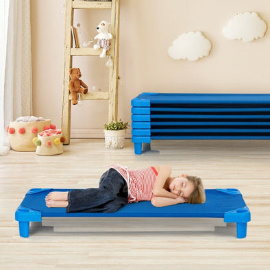 Cozy Preschool Toddler Nap Cot Bed 6 Pack for Daycare & Home Use - Aroflit