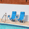 Deluxe Lightweight Foldable Reclining Portable Beach Lounge Chair - Aroflit