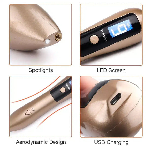 Dermalise™ LCD Laser Plasma Pen for Freckle, Skin Tag, Spot, Mole, Tattoo Removal - Aroflit