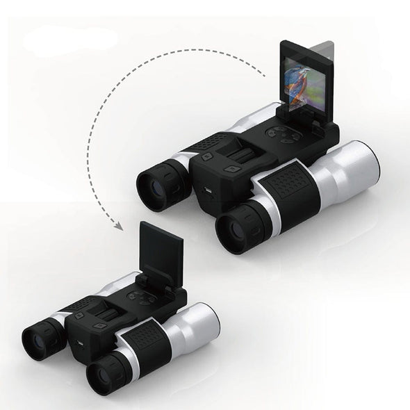 Digital Binoculars Camera with 12X Zoom, HD Video & Photo Recorder - Aroflit
