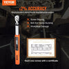 Digital Torque Wrench 3/8” Drive, 3.7 - 37 ft.lb ±2% Accuracy - Aroflit