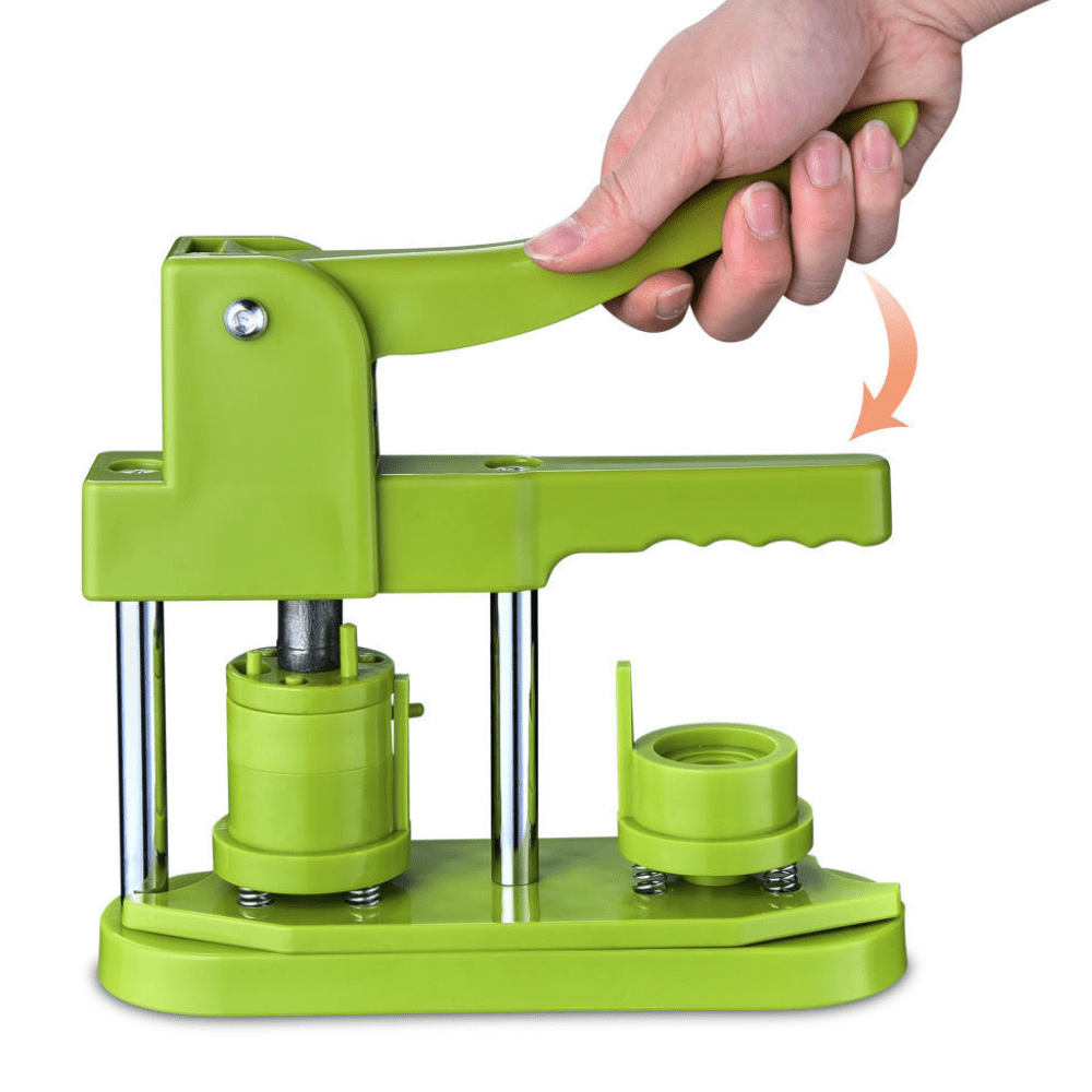 DIY Pin Badge Maker Machine with 100 Button Parts for Custom Designs ...