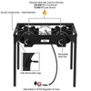 Double 2 Burner Gas Propane Cooker Outdoor Stove, High Pressure - Aroflit