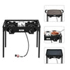 Double 2 Burner Gas Propane Cooker Outdoor Stove, High Pressure - Aroflit