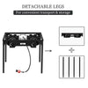 Double 2 Burner Gas Propane Cooker Outdoor Stove, High Pressure - Aroflit