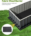 Durable Outdoor Raised Garden Bed for Flowers & Vegetables, 16.2 Cu Ft - Aroflit