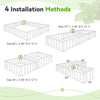 Durable Outdoor Raised Garden Bed for Flowers & Vegetables, 16.2 Cu Ft - Aroflit