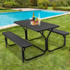 Durable Picnic Table Bench Set - Comfortable Outdoor Seating for 4 - Aroflit