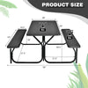 Durable Picnic Table Bench Set - Comfortable Outdoor Seating for 4 - Aroflit
