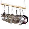 Durable Wooden Pots and Pans Rack for Organized Kitchen Storage - Aroflit
