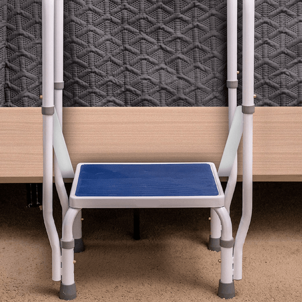 Elderly Adults High Bedside Step Stool With Handles - Aroflit