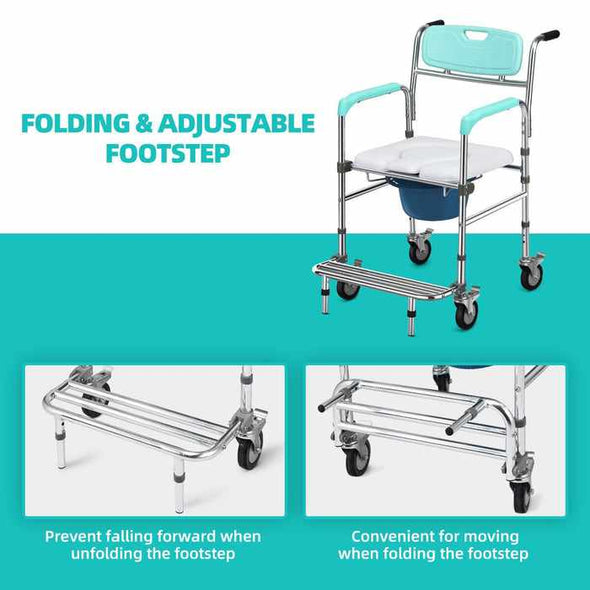 Elderly & Handicap Bathroom Shower Wheelchair - Aroflit