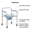 Elderly Toilet Seat Riser Wheelchair With Handles - Aroflit