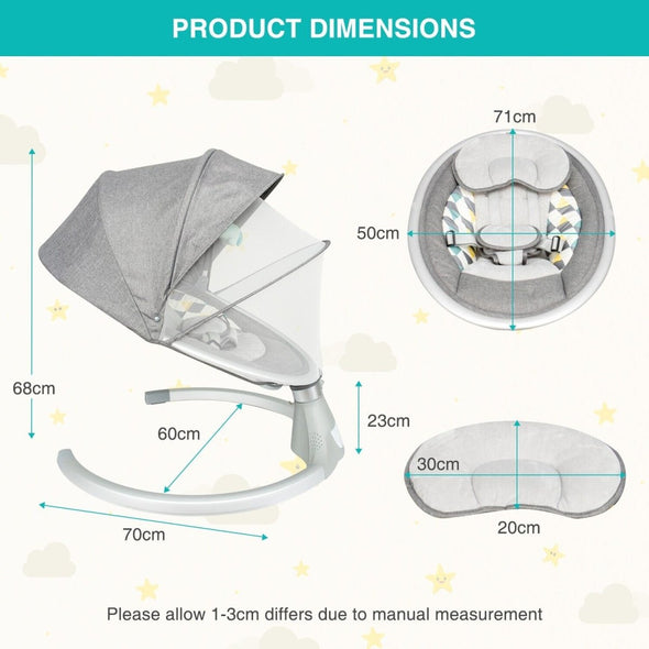 Electric Baby Bouncers with Bluetooth - Aroflit