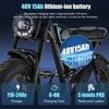 Electric Bike 1000W E - Bike 48V 15.6Ah Fat Tire 20" Mountain Bicycle - Aroflit