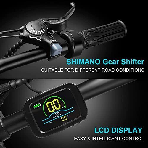 Electric Bike 1000W E - Bike 48V 15.6Ah Fat Tire 20" Mountain Bicycle - Aroflit