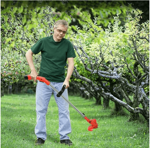Electric Cordless Grass Trimmer 450W, Powerful, Adjustable & Quiet - Aroflit