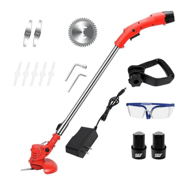 Electric Cordless Grass Trimmer 450W, Powerful, Adjustable & Quiet - Aroflit