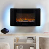 Electric LED Realistic Flame Fireplace Heater, Wall Freestanding - Aroflit