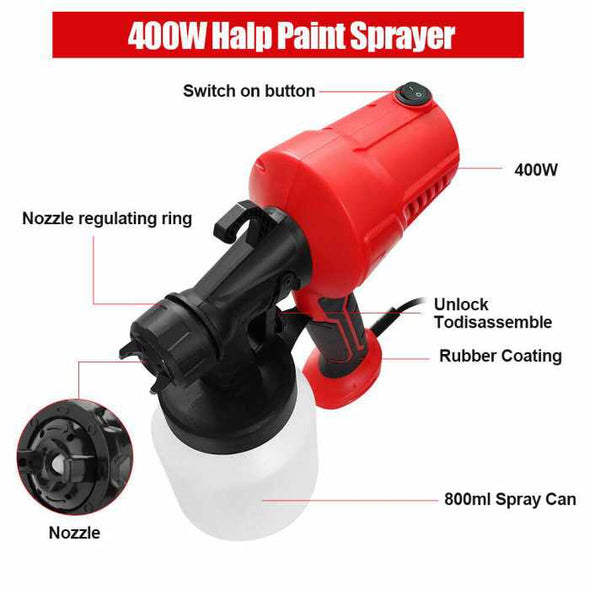 Electric Paint Sprayer 550W Airless Spray Gun - Aroflit