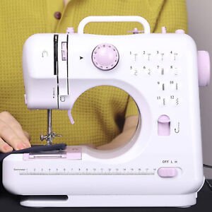 Electric Portable Beginner Sewing Machine with 12 Stitches - Aroflit