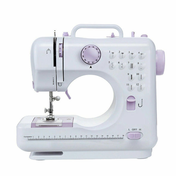 Electric Portable Beginner Sewing Machine with 12 Stitches - Aroflit