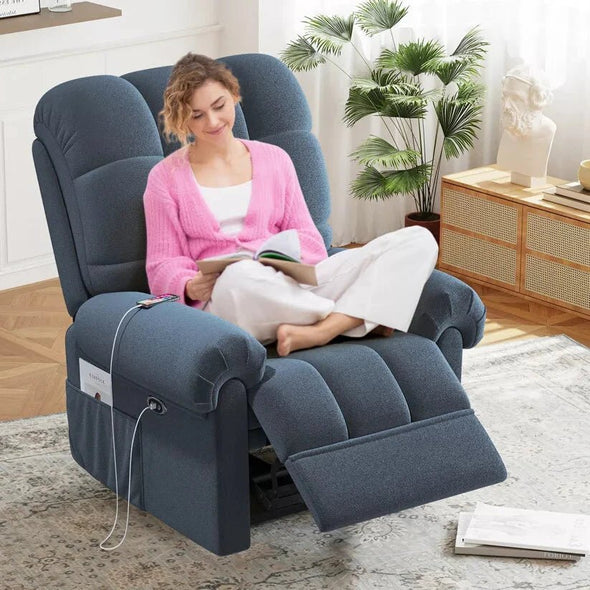 Electric Recliner Chair with USB Port & Quiet Motor – Comfortable - Aroflit