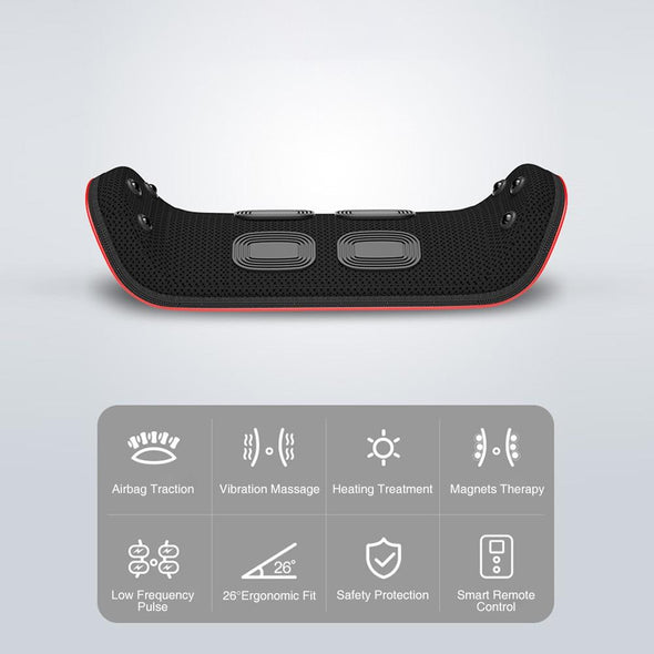 Electric Waist Massager Lumbar Traction Device for Back Pain Relief - Aroflit