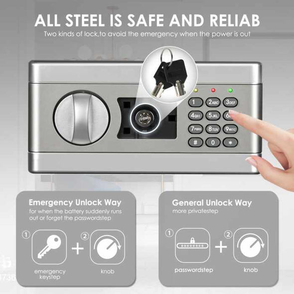 Electronic Digital Security Safe Box - Aroflit