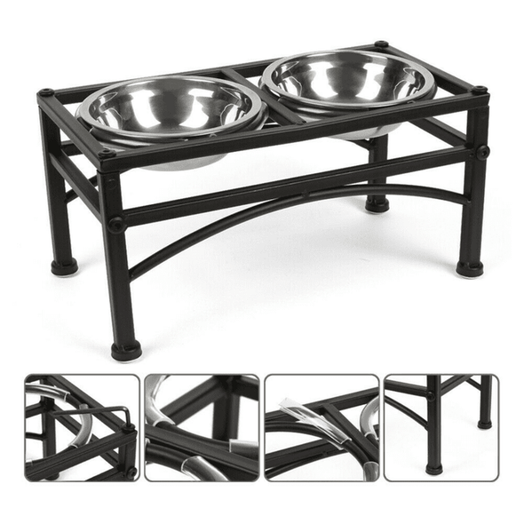 Elevated Large Dog Feeding Bowl Stand - Aroflit