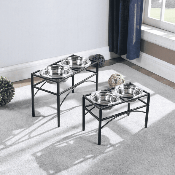 Elevated Large Dog Feeding Bowl Stand - Aroflit