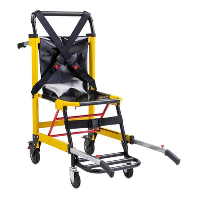 EMS Stair Chair 4 - Wheel Evacuation Chair – Heavy Duty & Compact Design - Aroflit