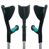 Ergonomic Adjustable Adult Forearm Walking Handicap Crutches, 2 PC - Aroflit