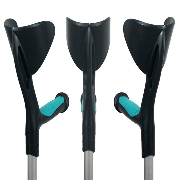 Ergonomic Adjustable Adult Forearm Walking Handicap Crutches, 2 PC - Aroflit