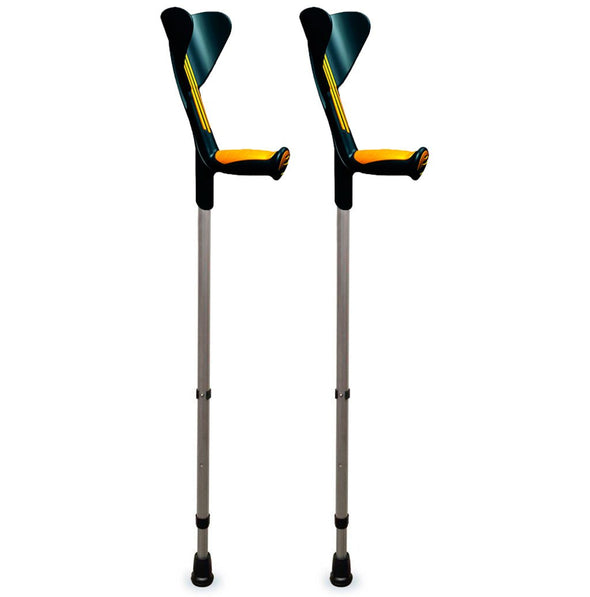 Ergonomic Adjustable Adult Forearm Walking Handicap Crutches, 2 PC - Aroflit