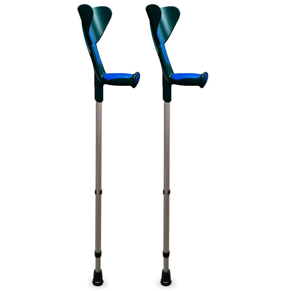 Ergonomic Adjustable Adult Forearm Walking Handicap Crutches, 2 PC - Aroflit