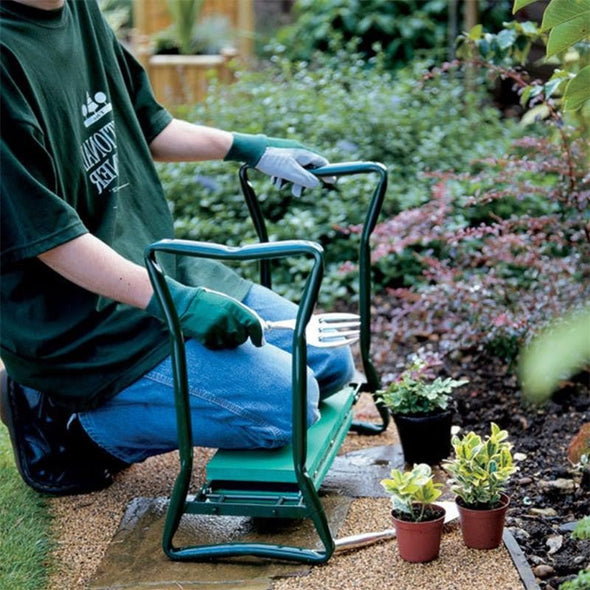 Ergonomic Garden Kneeler and Seat, Comfortable, Foldable & Durable - Aroflit