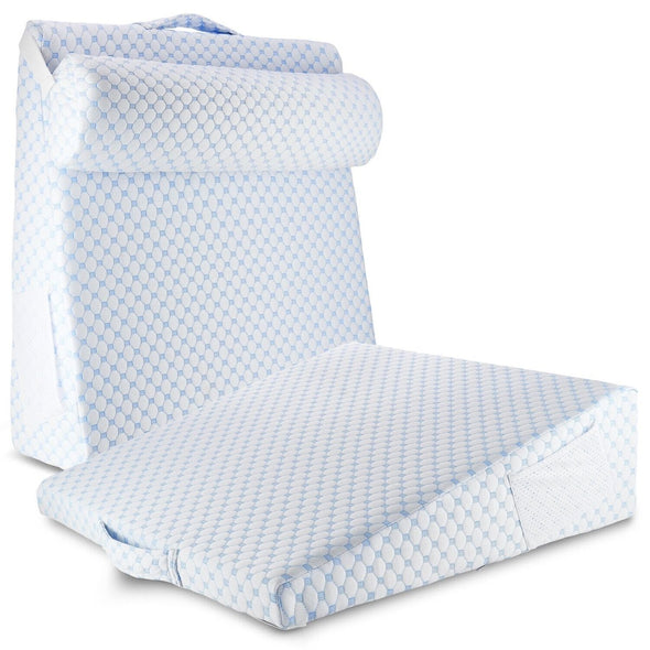 Ergonomic Memory Foam Bed Wedge Pillow for Back, Neck & Leg - Aroflit