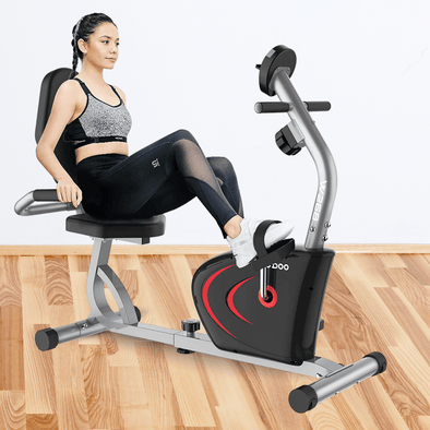 Exclusive Indoor Recumbent Exercise Bike – 8 Levels Resistance - Aroflit
