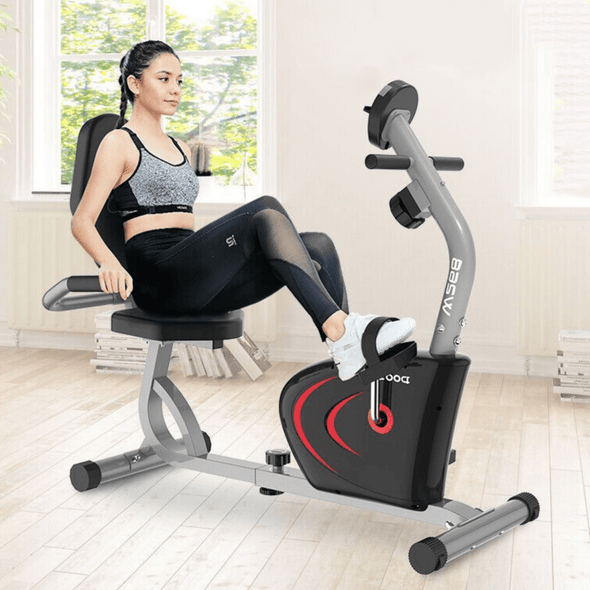 Exclusive Indoor Recumbent Exercise Bike – 8 Levels Resistance - Aroflit
