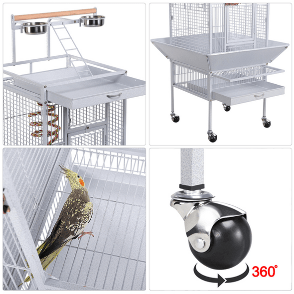 Extra Large Bird Cage For Parrot & Macaws - Aroflit