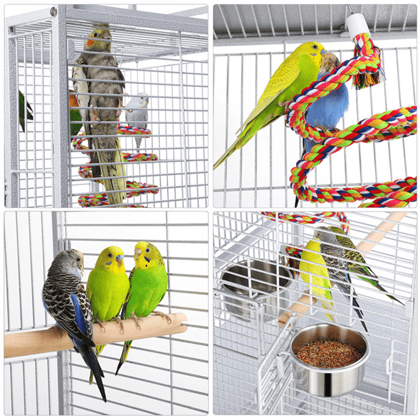 Extra Large Bird Cage For Parrot & Macaws - Aroflit