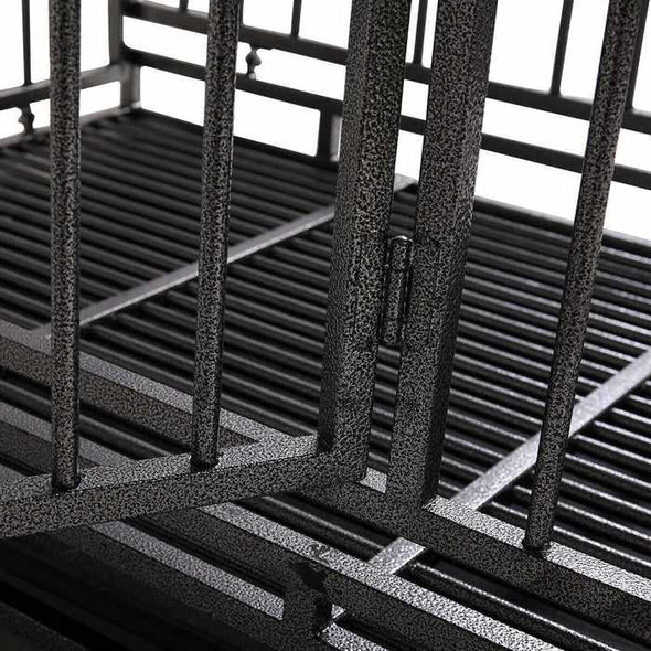 Extra - Large Heavy Duty Collapsible Metal Dog Crate Cage - Aroflit