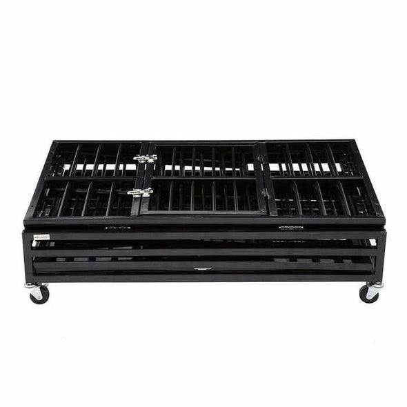 Extra - Large Heavy Duty Collapsible Metal Dog Crate Cage - Aroflit