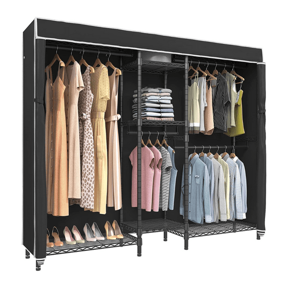 Extra Large Heavy Duty Portable Wardrobe Closet - Aroflit